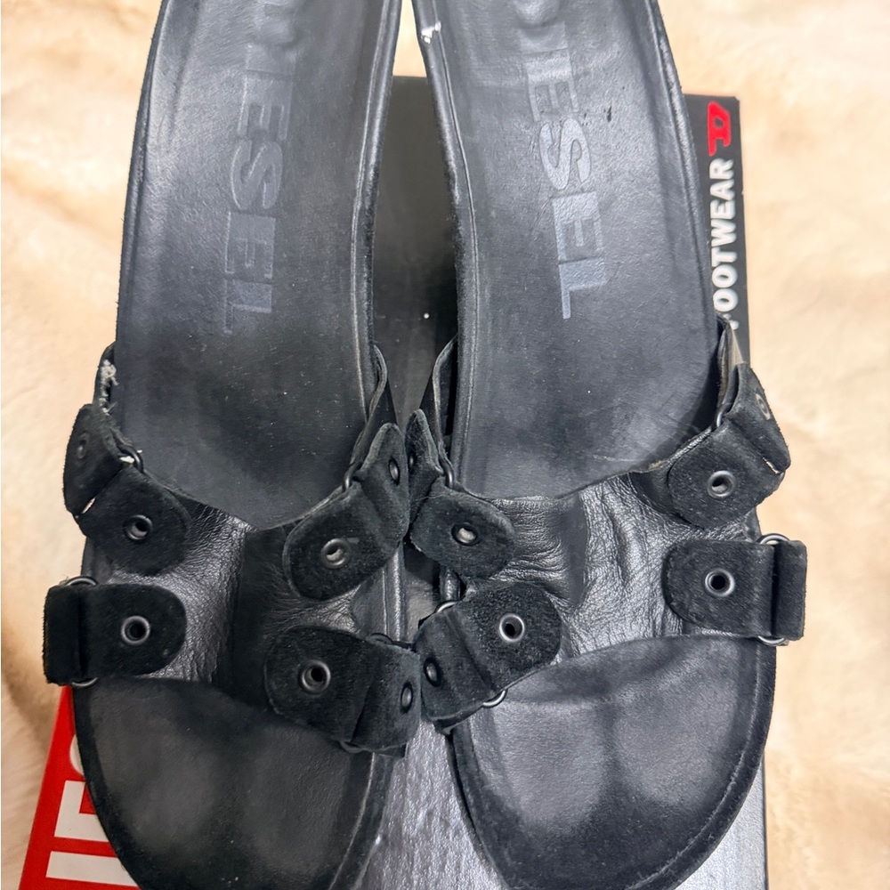 Diesel Black Women's Heels - Picture 3 of 5
